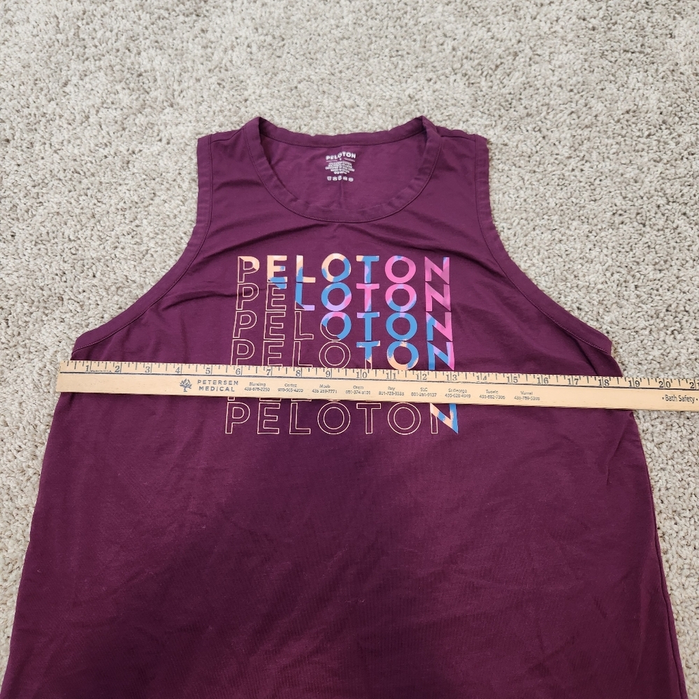 Peloton Pima Racer Tank Top Size Large - Picture 5 of 6